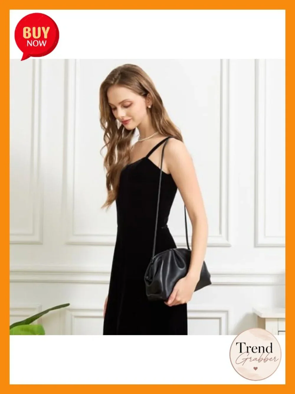 Super Soft Vegan Leather Clutch Purse Pleated Dumpling Bag Evening Handbag